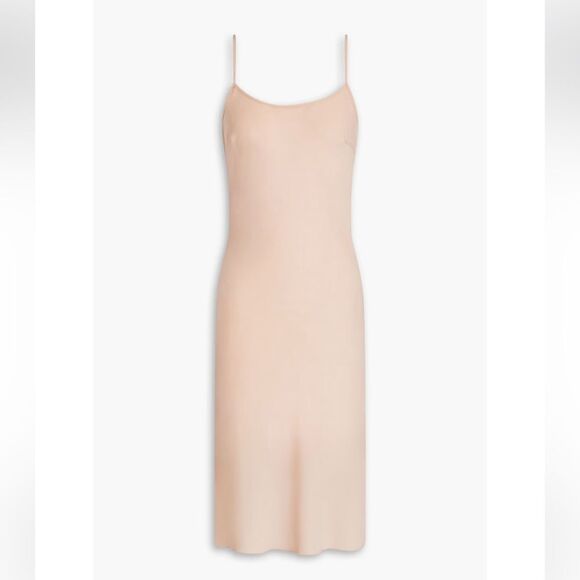 RED VALENTINO Dress Slip NWT Crepe Chemise Neutral Champagne Size 4 - Picture 3 of 8